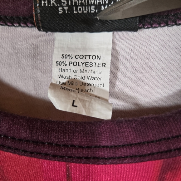 Harley Davidson Vintage Tank Large Sunset Heart Moto Purple Pink Wings Indiana - Picture 5 of 7